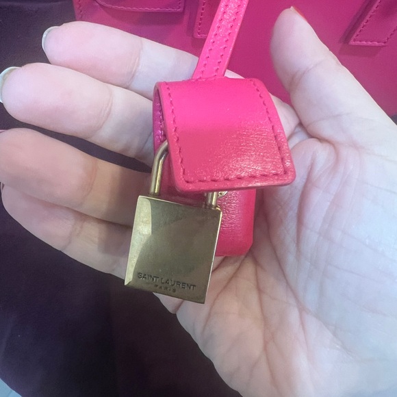 Saint Laurent Pink Leather Tote Bag - Picture 8 of 8